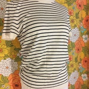 Kate Spade striped knit short sleeve with bow